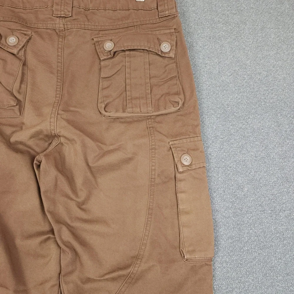 MATCH Union Workwear Supplies Cargo Pants Brown Cotton Utility Style Size XL 34 - Picture 5 of 9